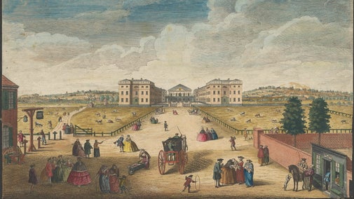 A view of the Foundling Hospital in London, Robert Sayer from an etching by Louise Philippe Boitard (senior), 1751